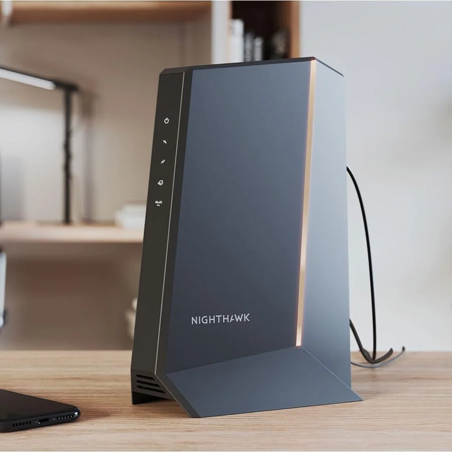 مودم کابلی چند گیگابیتی NETGEAR Nighthawk (CM2000) - سازگار با تمام ارائه دهندگان کابل از جمله Xfinity، Spectrum، Cox - برای طرح های کابلی تا 2.5 گیگابیت بر ثانیه - DOCSIS 3.1 مودم کابلی چند گیگابیتی NETGEAR Nighthawk (CM2000) - سازگار با تمام ارائه دهندگان کابل از جمله Xfinity، Spectrum، Cox - برای طرح های کابلی تا 2.5 گیگابیت بر ثانیه - DOCSIS 3.1