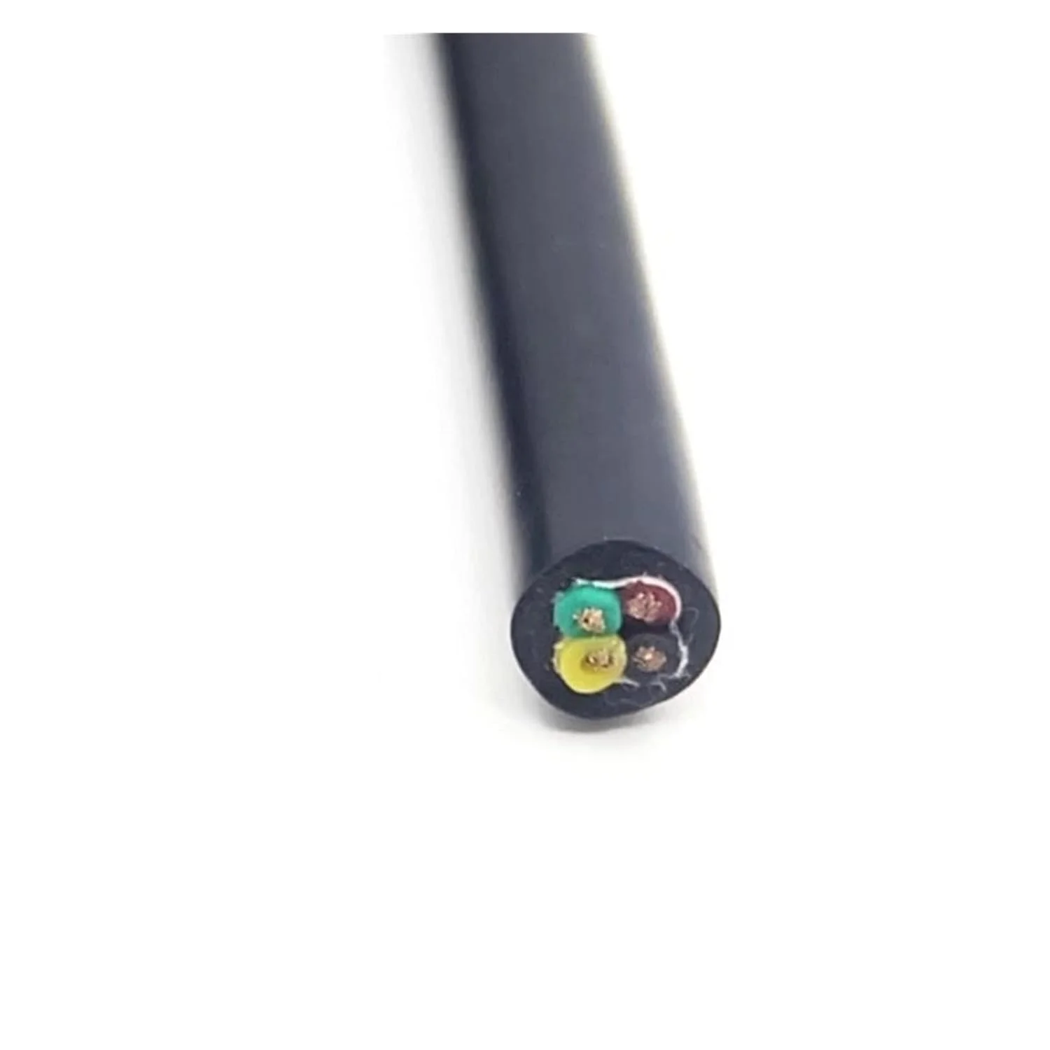 کابل محافظ 10 متری برق کابل مسی فوق العاده نرم و انعطاف پذیر سیلیکونی 25 24 22 20 18 17 15 13 11 10 AWG 2 3 4 هسته سیم غلاف سیم ارت (رنگ: 4 هسته، اندازه: 18AWG(0.75mm2))