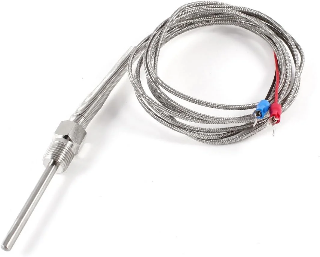 سنسور دمای سیم XYWHPGV 2M ترموکوپل نوع K با پروب 50mm x 5mm
