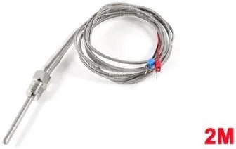 سنسور دمای سیم XYWHPGV 2M ترموکوپل نوع K با پروب 50mm x 5mm