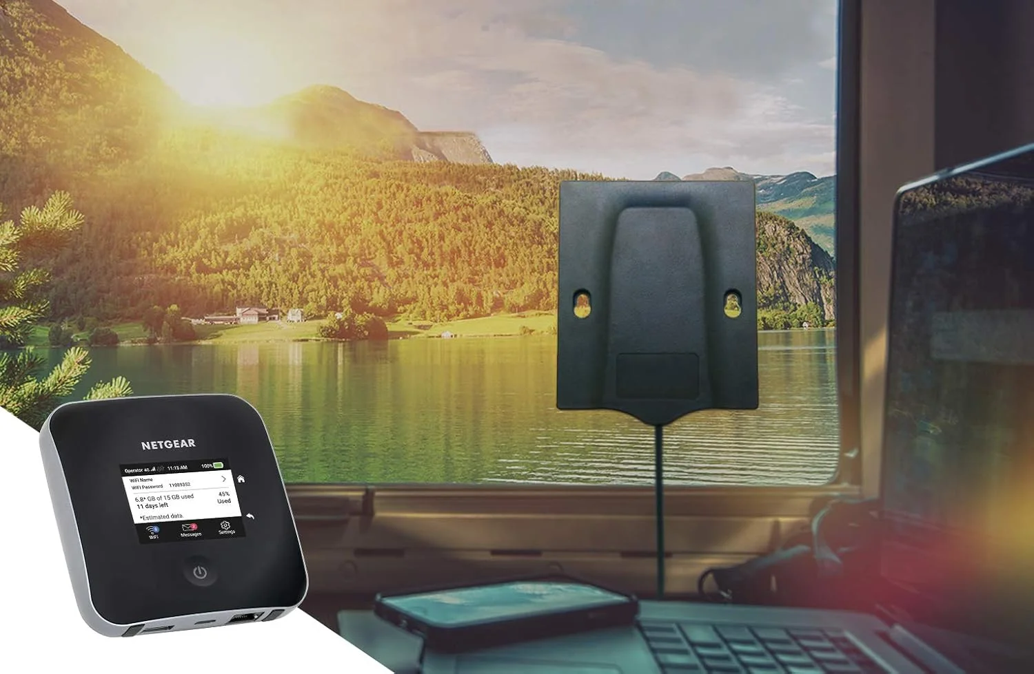 آنتن MIMO اکسترنال NETGEAR 6000450 با تقویت سیگنال 2.5 dBi برای هات اسپات های موبایل 3G/4G، کارت های Aircard و روترهای LTE، طول کابل آنتن LTE 100 سانتی متر با 2 اتصال TS9 آنتن MIMO اکسترنال NETGEAR 6000450 با تقویت سیگنال 2.5 dBi برای هات اسپات های موبایل 3G/4G، کارت های Aircard و روترهای LTE، طول کابل آنتن LTE 100 سانتی متر با 2 اتصال TS9