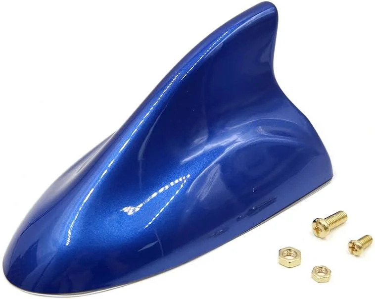 آنتن رادیویی خودرو طرح بال کوسه ای پلاستیکی آبی رنگ