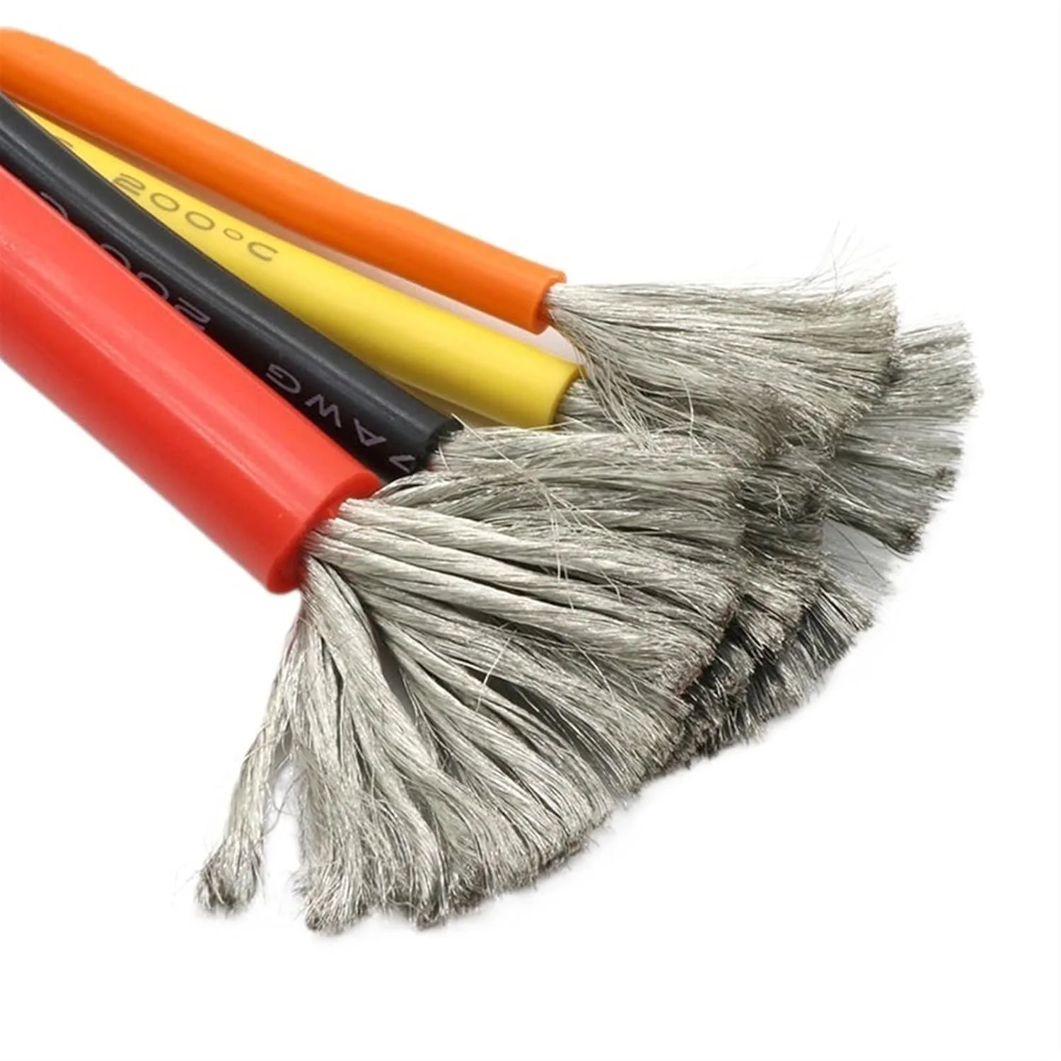 کابل محافظ 10 متری سیم سیلیکونی فوق العاده نرم، 30 28 26 24 22 20 18 16 15 14 13 12 10 AWG، کابل مسی انعطاف پذیر مقاوم در برابر حرارت سیم اتصال به زمین (رنگ: مشکی، سایز: 22AWG)