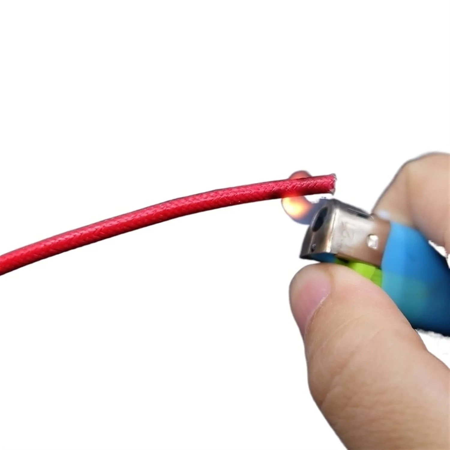 کابل محافظ 2 متری کابل مسی نرم مقاوم در برابر درجه حرارت بالا المنت حرارتی سیم سیلیکونی بافته شده فایبرگلاس برای سیم ارت کف گرم عایق (رنگ: قرمز، اندازه: 1mm2 (17AWG))