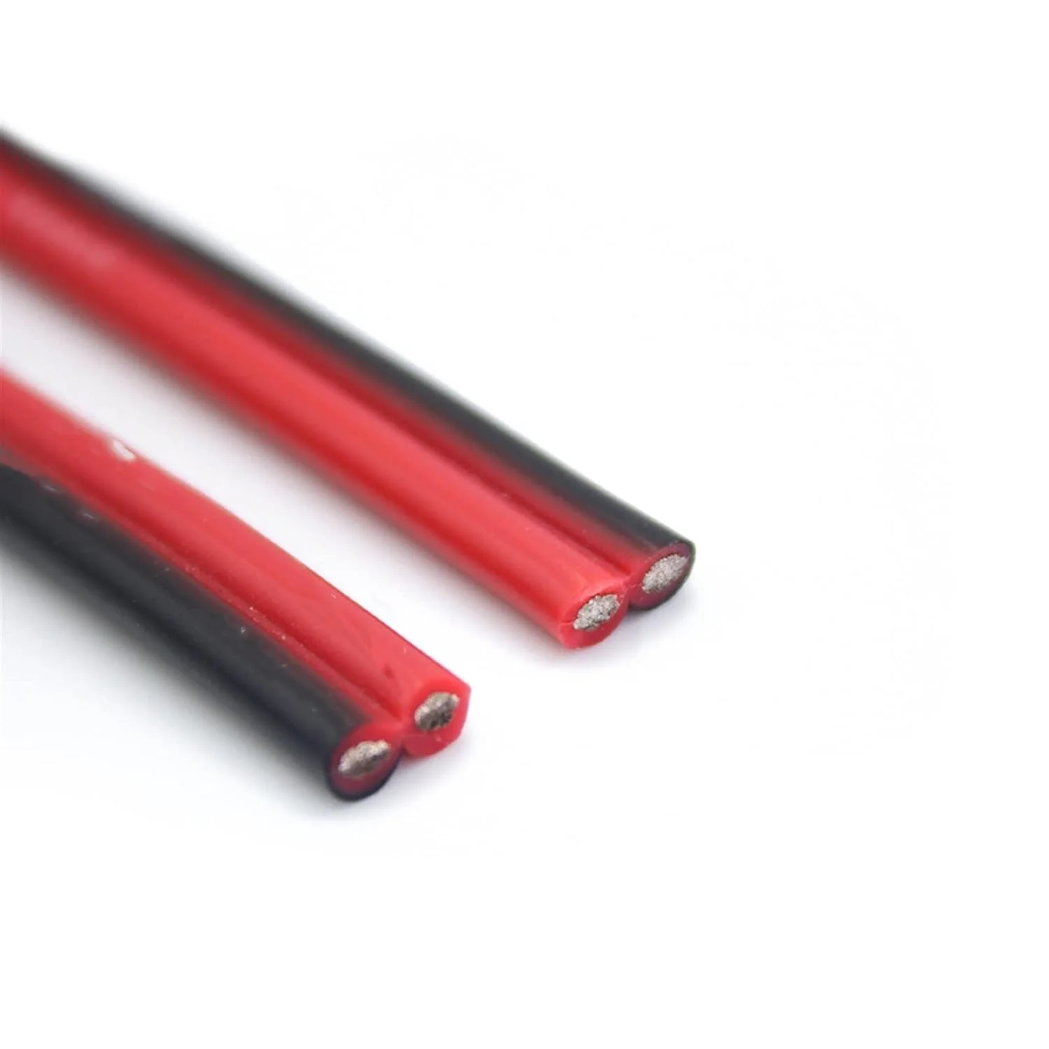 کابل محافظ 2 پین با روکش لاستیکی سیلیکونی فوق العاده نرم، کابل اتصال DIY لامپ 10 12 14 16 18 20 22 24 AWG، سیم مسی قرمز مشکی 1 متری 5 متری 10 متری سیم اتصال زمین (اندازه: 10 متر، رنگ: 10 AWG)