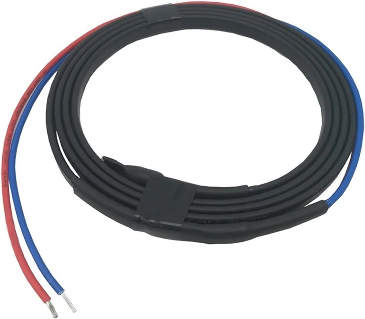 کابل محافظ 12 ولت، کابل گرمایشی خود تنظیم شونده، سیم سرد متصل، قابل استفاده با عایق PE، بخاری PTC ولتاژ پایین، سیم اتصال به زمین (رنگ: 12 ولت 3.0 متر)