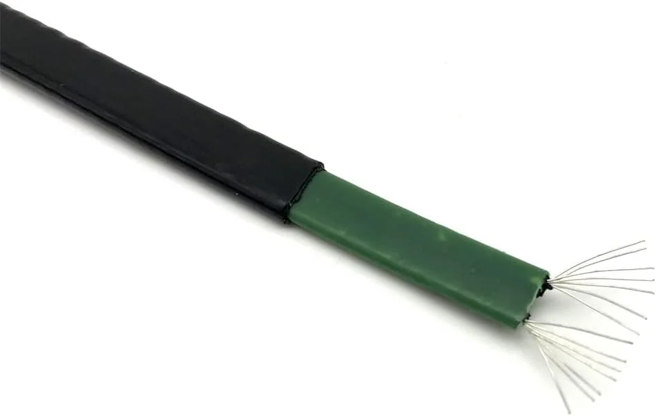 کابل محافظ 20 وات بر متر، کابل حرارتی برای ذوب برف و محافظت از یخ زدگی لوله آب، نوار گرمایشی خود تنظیم شونده با سیم اتصال به زمین (سایز: 10 متر)