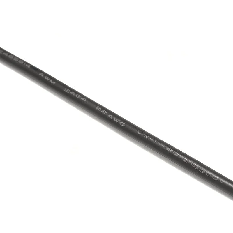 سیم محافظ کابل صوتی الکترونیکی 5/100 متری UL2464، 26/24/22/20/18/16AWG، سیم برق 2 پین روکش PVC مقاوم در برابر حرارت برای چراغ دوچرخه سیم اتصال به زمین (اندازه: 10 متر، رنگ: 24AWG)