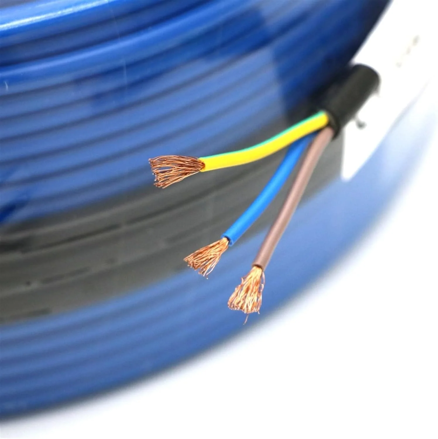 کابل محافظتی ذوب برف برای مسیر ماشین رو، سیم گرمایشی 20 وات بر متر، مناسب برای زیر کاشی، کف لمینت، دارای سیم اتصال به زمین (رنگ: فقط سیم، اندازه: 50 متر (1000 وات))