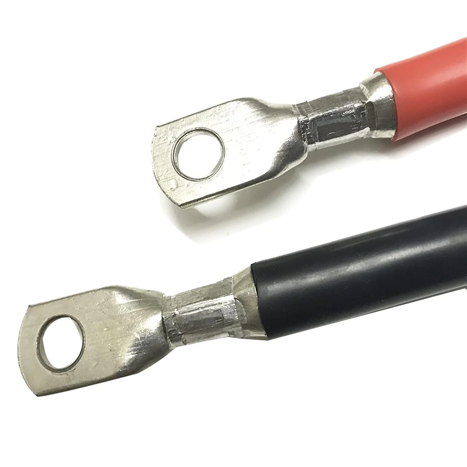 کابل محافظ سیم برق باتری خودروی برقی، سیم باتری با ترمینال اتصال دهنده مسی روکش دار، سیم اتصال به زمین 7AWG DIY 0.25m/0.5m (رنگ: مشکی، اندازه: 0.25m)