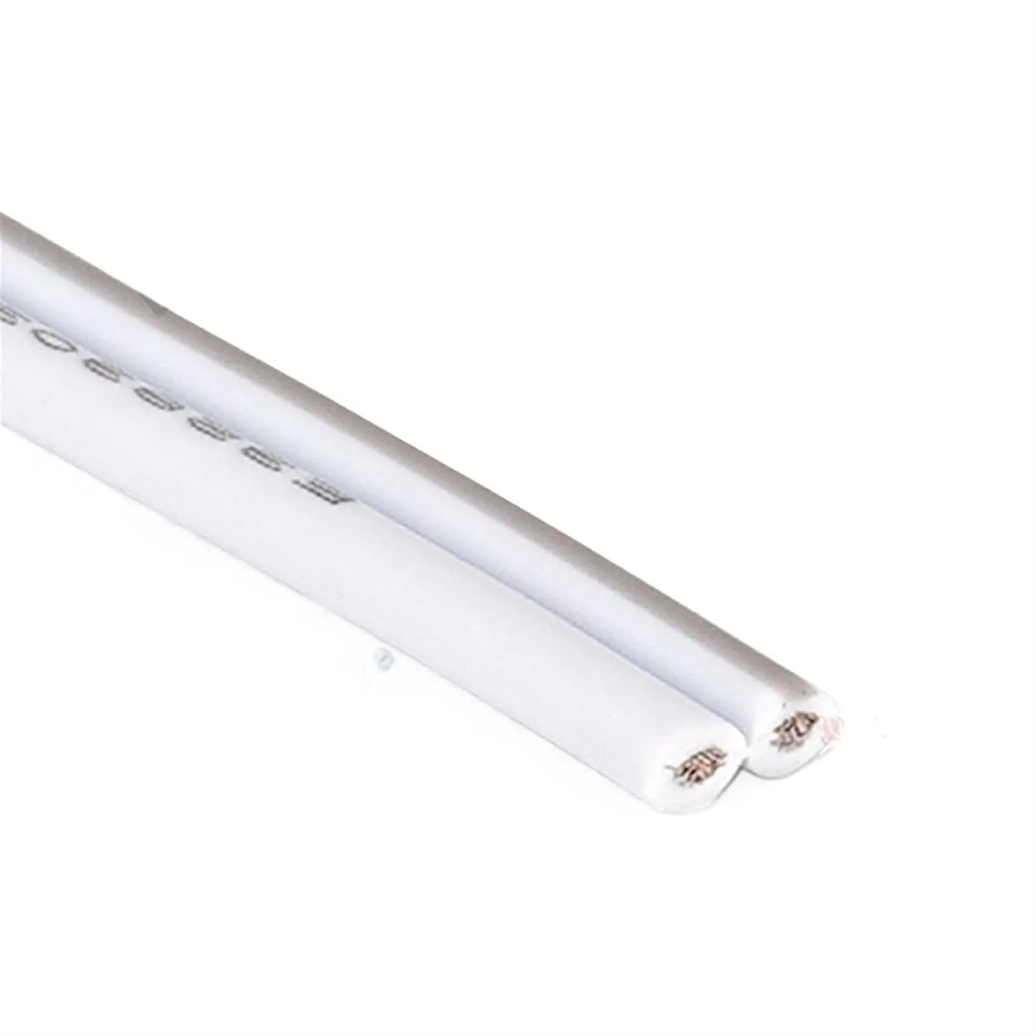 کابل محافظ 5050 2835، کابل افزایش نور، سیم مسی قلع اندود PVC عایق شده 18 AWG، سیم های الکتریکی 2 پین سفید برای بلندگوها سیم اتصال به زمین صدا (رنگ: سیاه-سفید، اندازه: 50 متر)