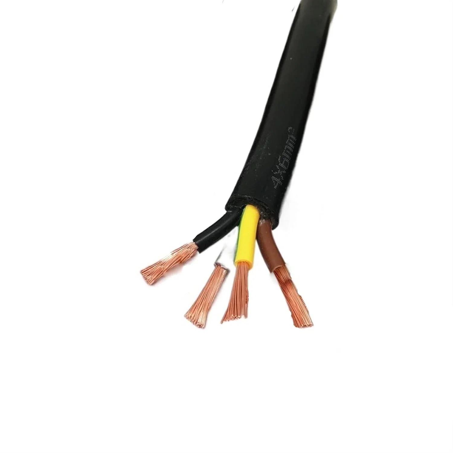 کابل محافظ سیم برق هادی سیم روکش دار نرم 1 متر 2 هسته تا 5 هسته کابل مسی سیم 18AWG 17AWG 15AWG 9AWG کابل برق سیم اتصال به زمین (اندازه: 4 هسته 1 متر، رنگ: 17AWG 1.0mm مربع)