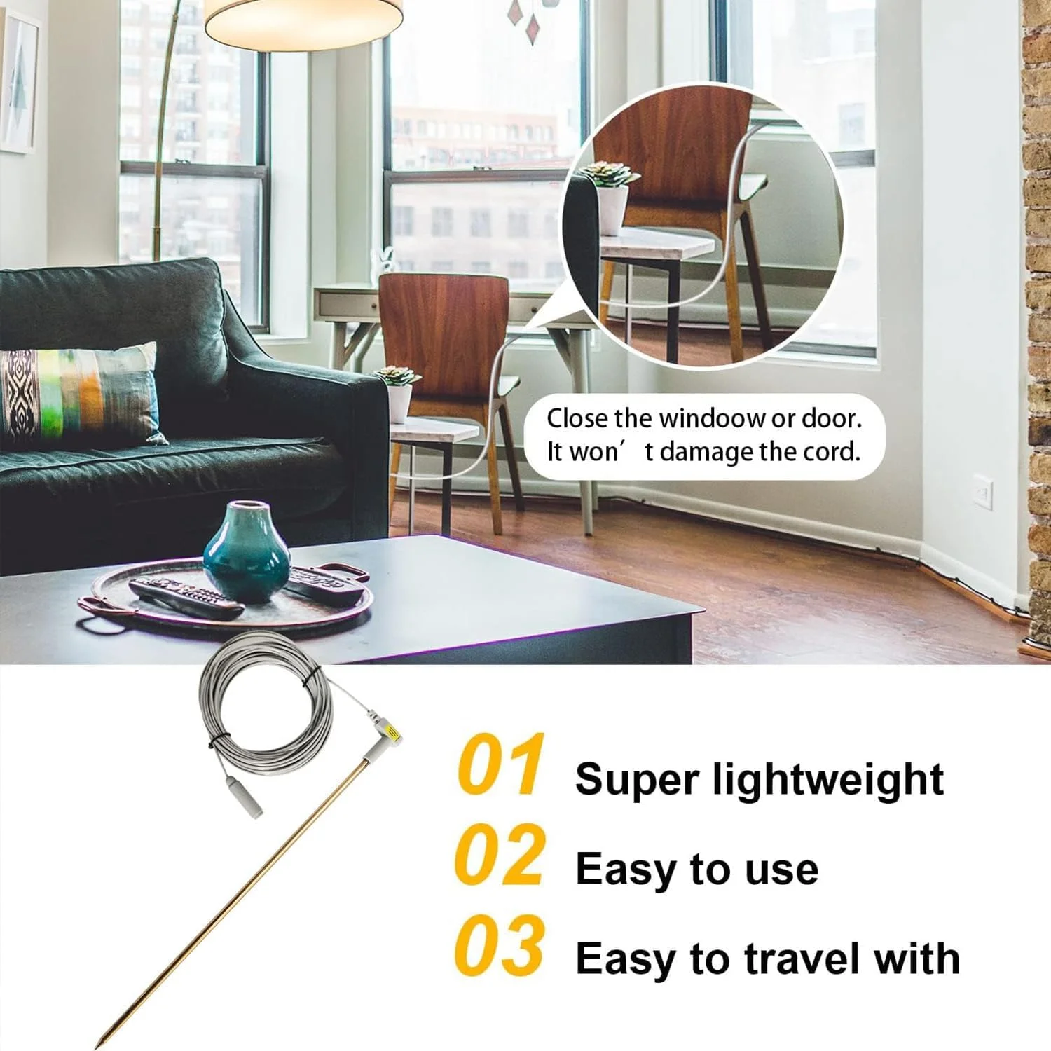 میله اتصال به زمین MOKIKUBA با سیم 12 متری، بدن شما را به زمین متصل می کند، مناسب برای استفاده با ملحفه اتصال به زمین، زیرانداز اتصال به زمین، روبالشتی، پد (مسی)