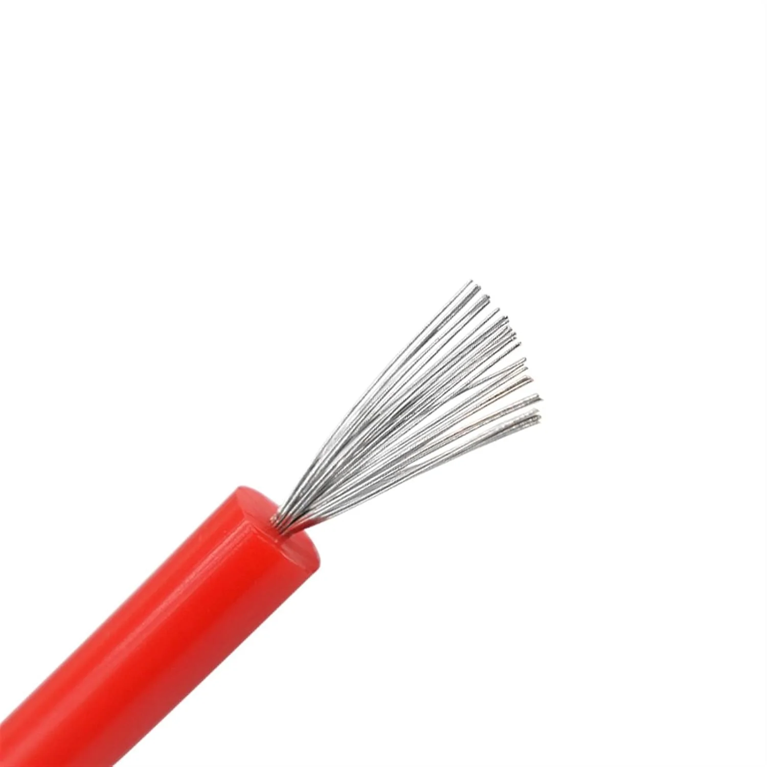 کابل محافظ 5 متری سیم سیلیکونی نرم، کابل ولتاژ بالا 5KV 15KV 20KV DC، سیم مقاوم در برابر حرارت و شکست 20/18/17/15/13AWG (سایز: 5KV، رنگ: 20 AWG 5 متر)