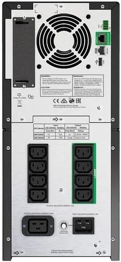 منبع تغذیه بدون وقفه APC by Schneider Electric Smart-UPS SMT-SmartConnect - SMT3000IC - 3000VA (فعال شده ابری، 8 خروجی IEC-C13) مشکی منبع تغذیه بدون وقفه APC by Schneider Electric Smart-UPS SMT-SmartConnect - SMT3000IC - 3000VA (فعال شده ابری، 8 خروجی IEC-C13) مشکی