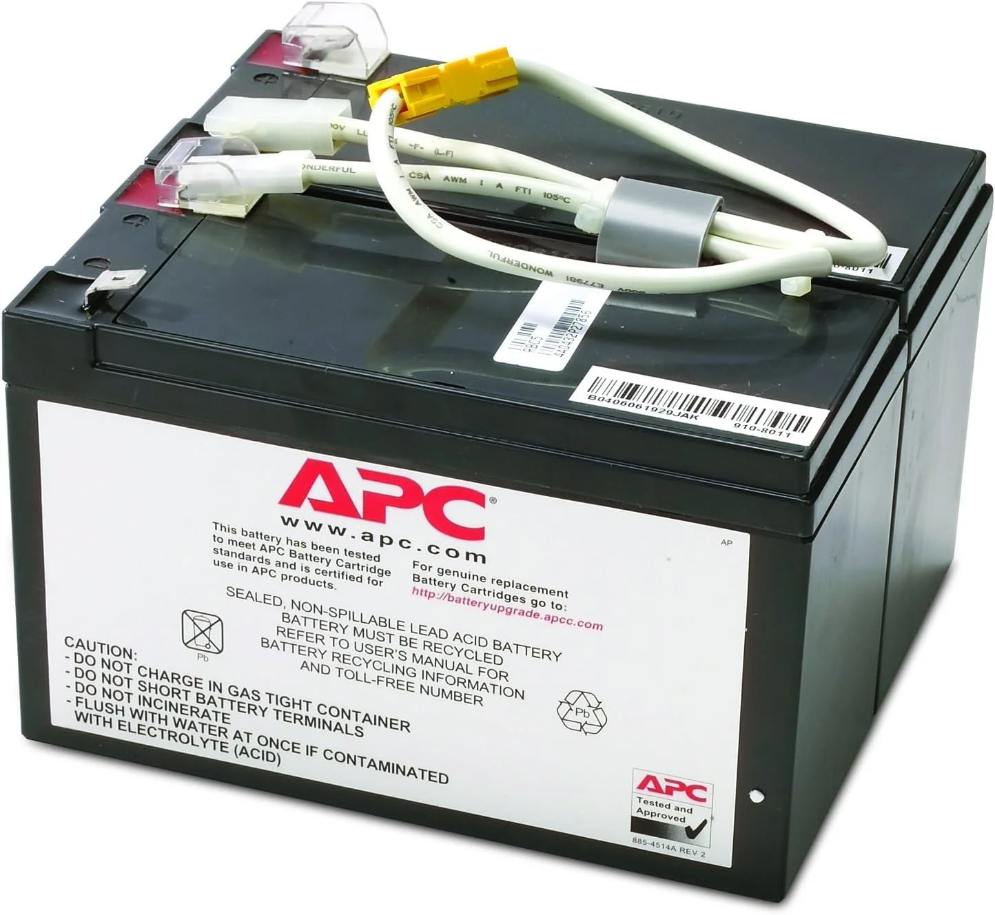 کارتریج باتری جایگزین APC RBC5 برای مدل‌های APC Smart-UPS SU700، SU700BX120، SU700NET و برخی دیگر - مشکی