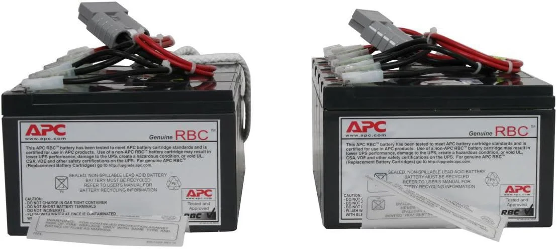 واحد باتری جایگزین یو پی اس RBC12 شامل 2 سلول باتری جداگانه است