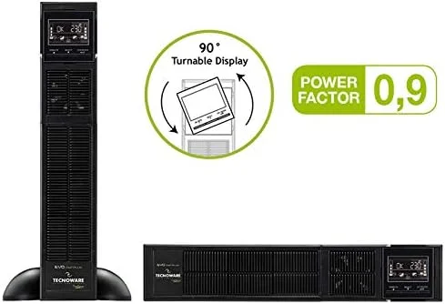 یو پی اس 3.6 KVA EVO DSP PLUS RACK PF 0.9 مشکی Tecnoware Power Systems، قابل نصب در رک/برج 19 اینچی