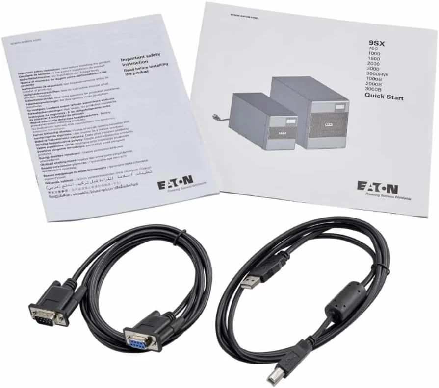 منبع تغذیه بدون وقفه (UPS) ایستون 9SX 9SX1000G با توان 1000 ولت آمپر و 900 وات، 208 ولت، مدل تاور LCD