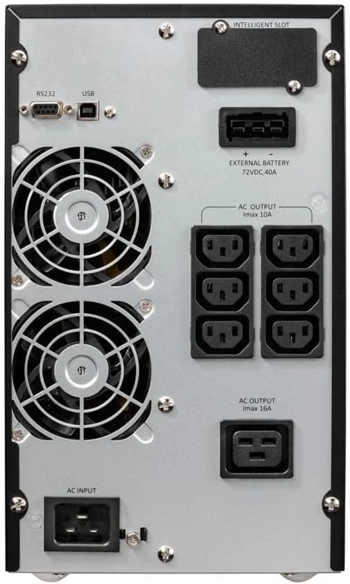 منبع تغذیه بدون وقفه (UPS) ایتون 9E3000I تبدیل دوگانه (آنلاین) 3000 ولت آمپر 2400 وات 7 خروجی AC