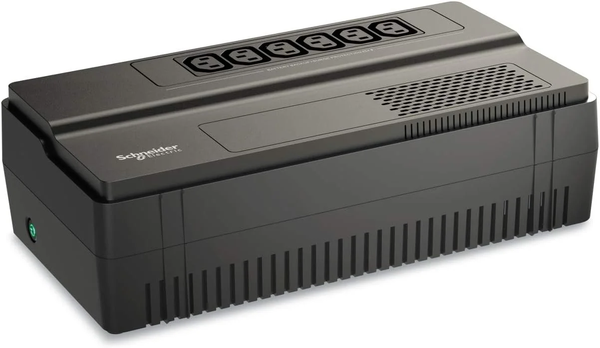 منبع تغذیه بدون وقفه اشنایدر الکتریک Easy UPS BVS1000، 1000VA، مشکی، جمع و جور، خروجی IEC