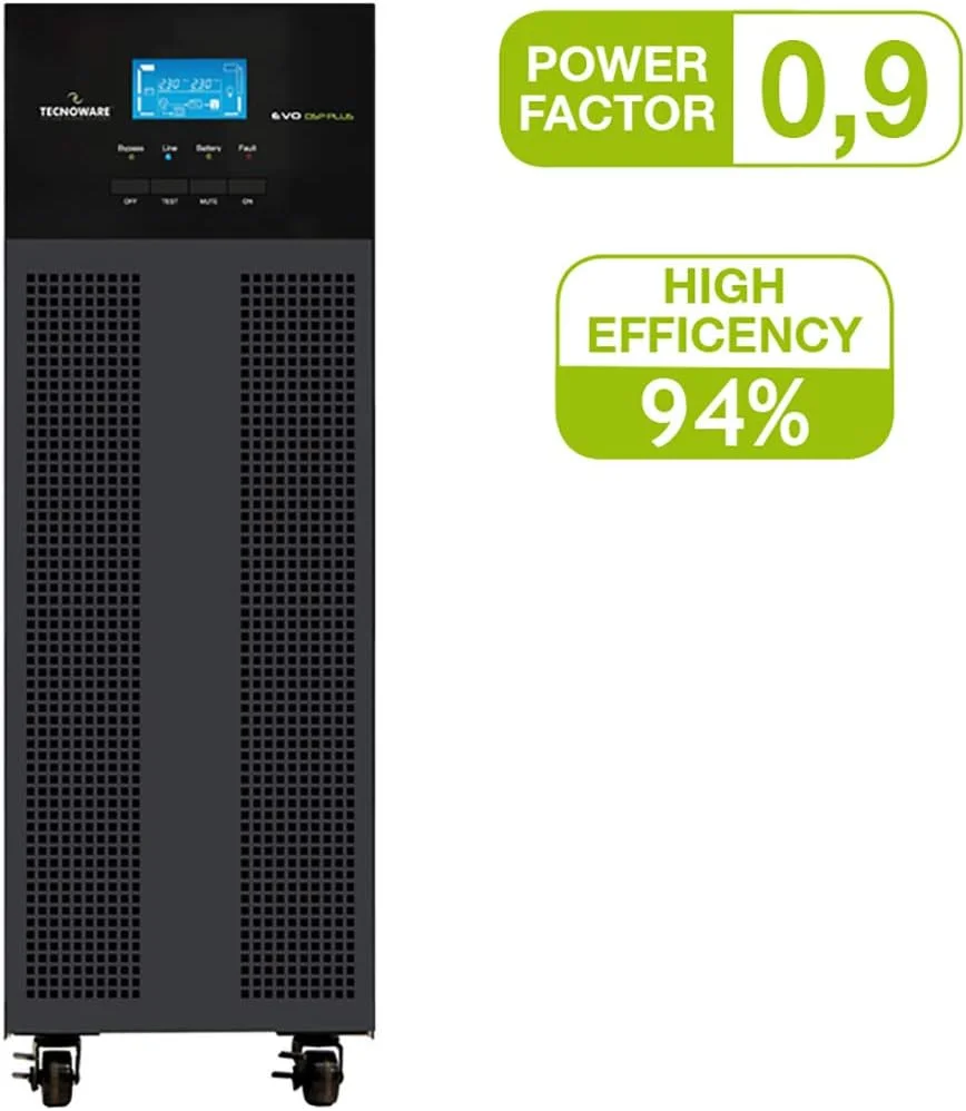 تکنوور پاور سیستمز یو پی اس EVO DSP PLUS 6.0 PF 0.9 - 6KVA. تکنولوژی آنلاین (VFI) DSP، راندمان 94٪، ورودی/خروجی 230 / 230Vac 50 / 60Hz تکنوور پاور سیستمز یو پی اس EVO DSP PLUS 6.0 PF 0.9 - 6KVA. تکنولوژی آنلاین (VFI) DSP، راندمان 94٪، ورودی/خروجی 230 / 230Vac 50 / 60Hz