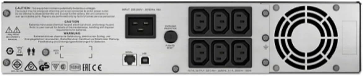 منبع تغذیه بدون وقفه APC Smart-UPS C 2000VA LCD RM 2U 230V - SMC2000I-2U منبع تغذیه بدون وقفه APC Smart-UPS C 2000VA LCD RM 2U 230V - SMC2000I-2U