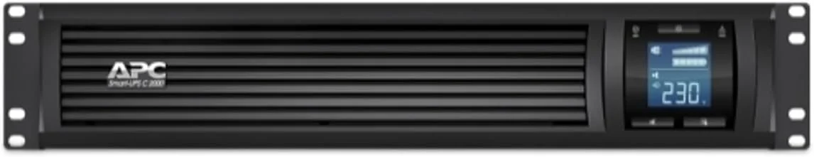 منبع تغذیه بدون وقفه APC Smart-UPS C 2000VA LCD RM 2U 230V - SMC2000I-2U منبع تغذیه بدون وقفه APC Smart-UPS C 2000VA LCD RM 2U 230V - SMC2000I-2U
