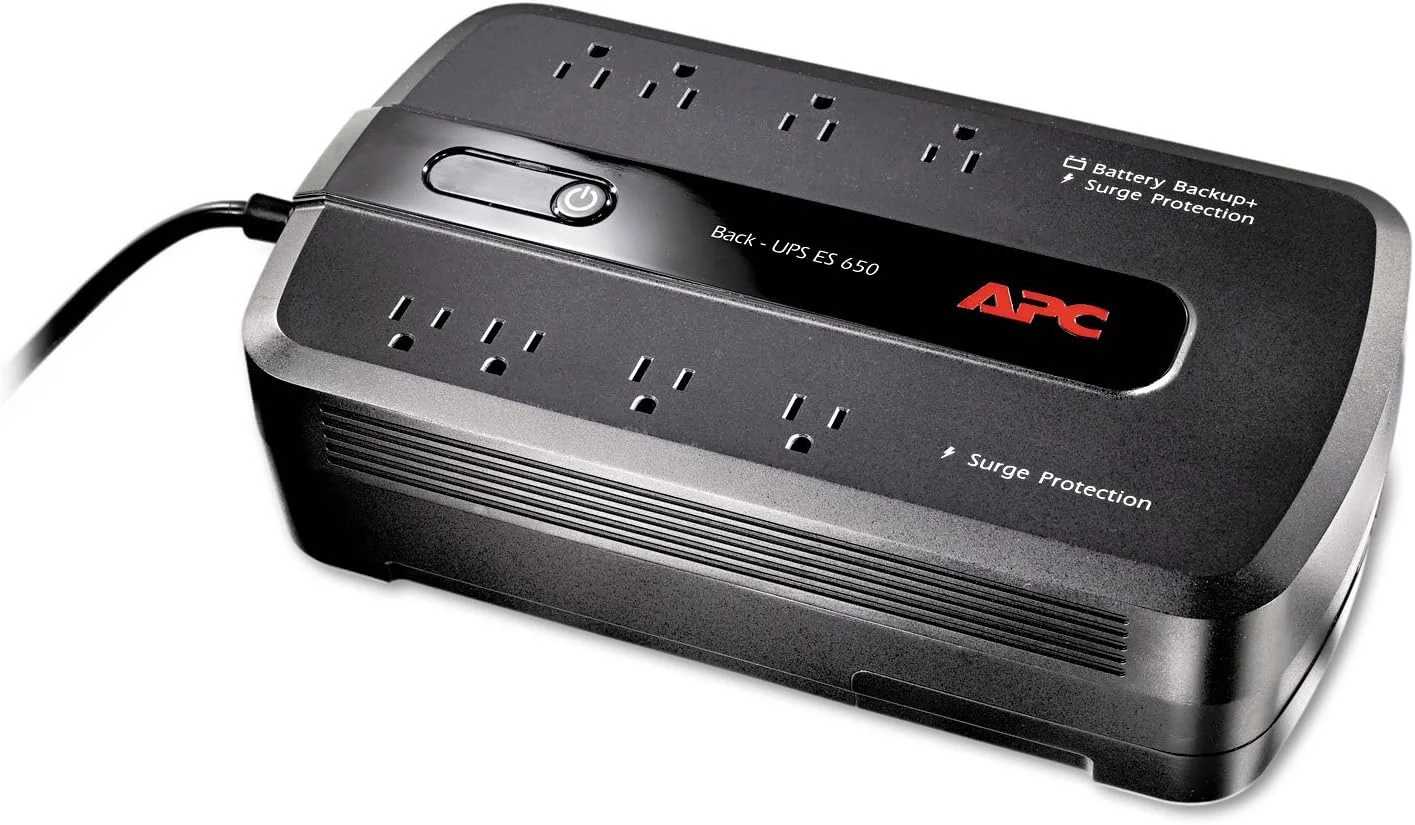 منبع تغذیه بدون وقفه رومیزی APC Back-UPS 650 VA - 650 ولت آمپر / 390 وات - رومیزی - 3 دقیقه - 4 عدد NEMA 5-15R -, 4 عدد NEMA 5-15R