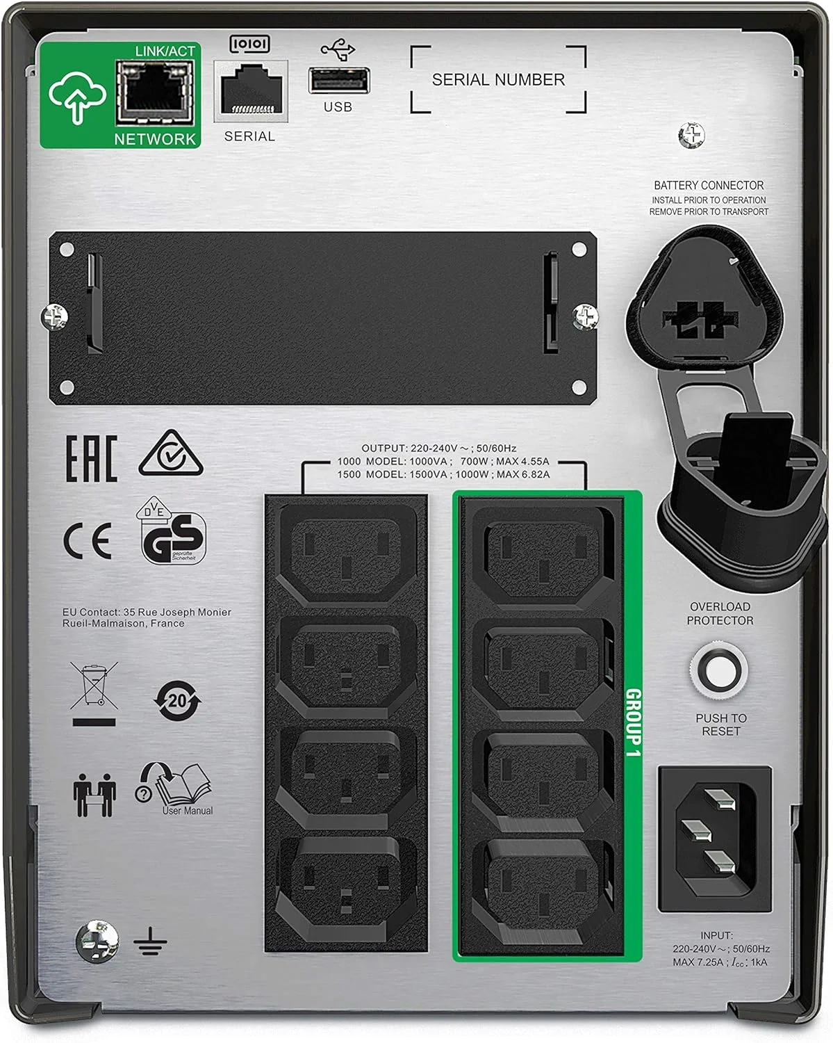 منبع تغذیه بدون وقفه APC by Schneider Electric Smart-UPS SMT-SmartConnect - SMT1000IC - 1000VA (دارای قابلیت اتصال ابری، 8 خروجی IEC-C13) مشکی منبع تغذیه بدون وقفه APC by Schneider Electric Smart-UPS SMT-SmartConnect - SMT1000IC - 1000VA (دارای قابلیت اتصال ابری، 8 خروجی IEC-C13) مشکی