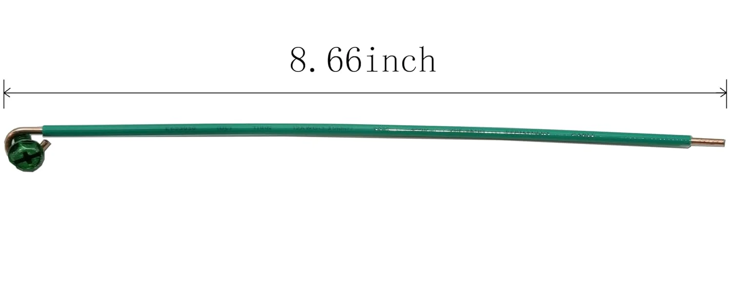 (بسته 50 عددی) سیم ارت سبز UL، مس جامد AWG 12، سیم های اتصال زمین با پیچ های اتصال زمین (بسته 50 عددی) سیم ارت سبز UL، مس جامد AWG 12، سیم های اتصال زمین با پیچ های اتصال زمین