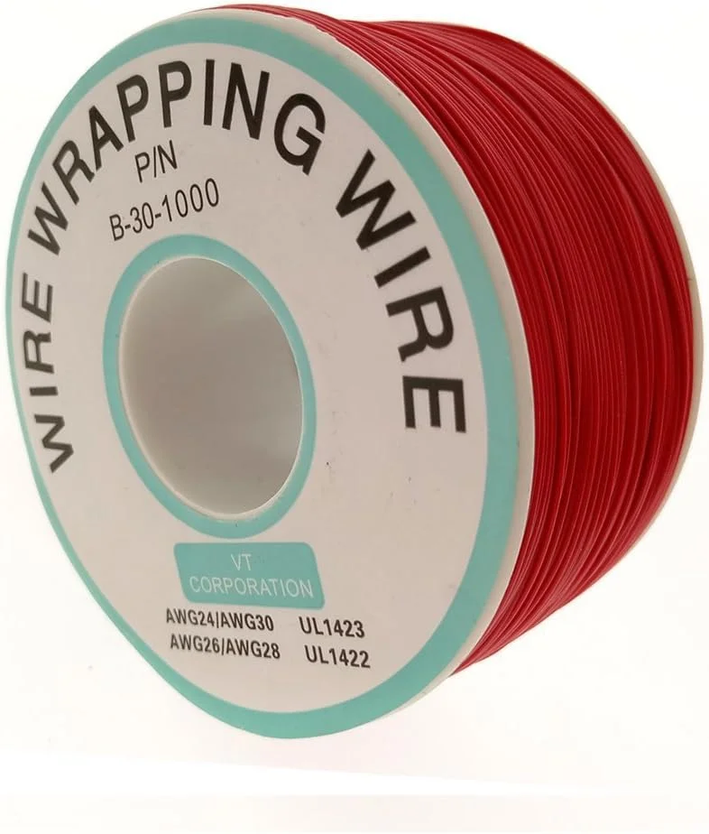 سیم روکش دار YXQ با قطر 0.25 میلی متر، قرمز، 305 متر، 30AWG، نوع قلع اندود شده مسی سیم روکش دار YXQ با قطر 0.25 میلی متر، قرمز، 305 متر، 30AWG، نوع قلع اندود شده مسی