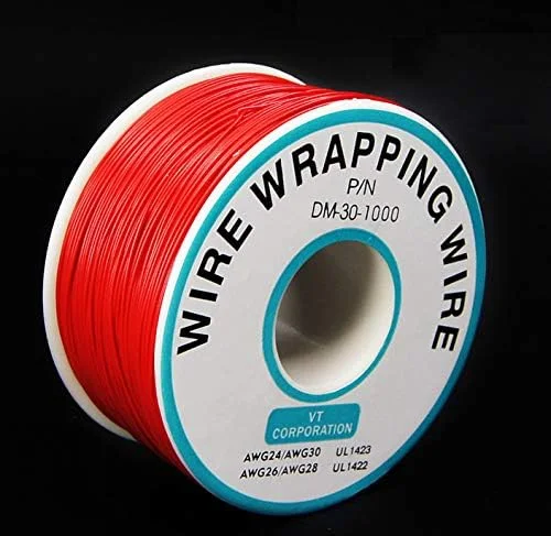 سیم روکش دار YXQ با قطر 0.25 میلی متر، قرمز، 305 متر، 30AWG، نوع قلع اندود شده مسی سیم روکش دار YXQ با قطر 0.25 میلی متر، قرمز، 305 متر، 30AWG، نوع قلع اندود شده مسی