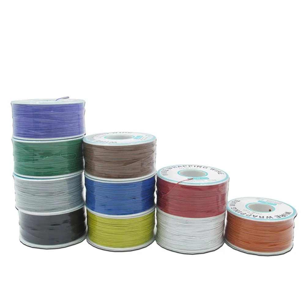 کابل عایق رنگی زرد 250 متری، کابل مسی قلع اندود جامد 30AWG 0.25 میلی متری برای سیم پیچ تست الکترونیکی لپ تاپ کابل عایق رنگی زرد 250 متری، کابل مسی قلع اندود جامد 30AWG 0.25 میلی متری برای سیم پیچ تست الکترونیکی لپ تاپ