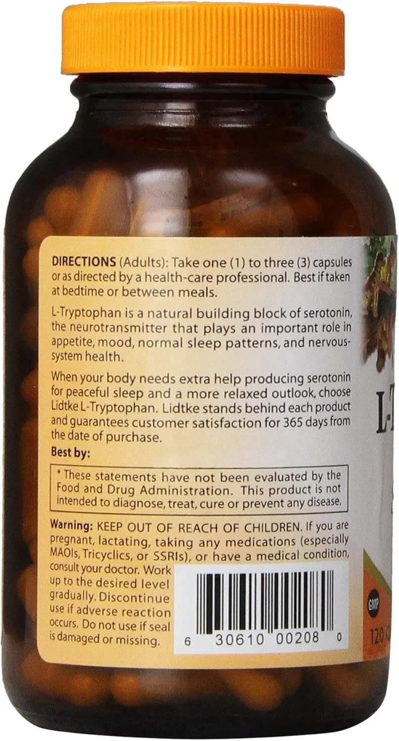 کپسول ال-تریپتوفان لیدتکه تکنولوژی، 120 عدد کپسول ال-تریپتوفان لیدتکه تکنولوژی، 120 عدد