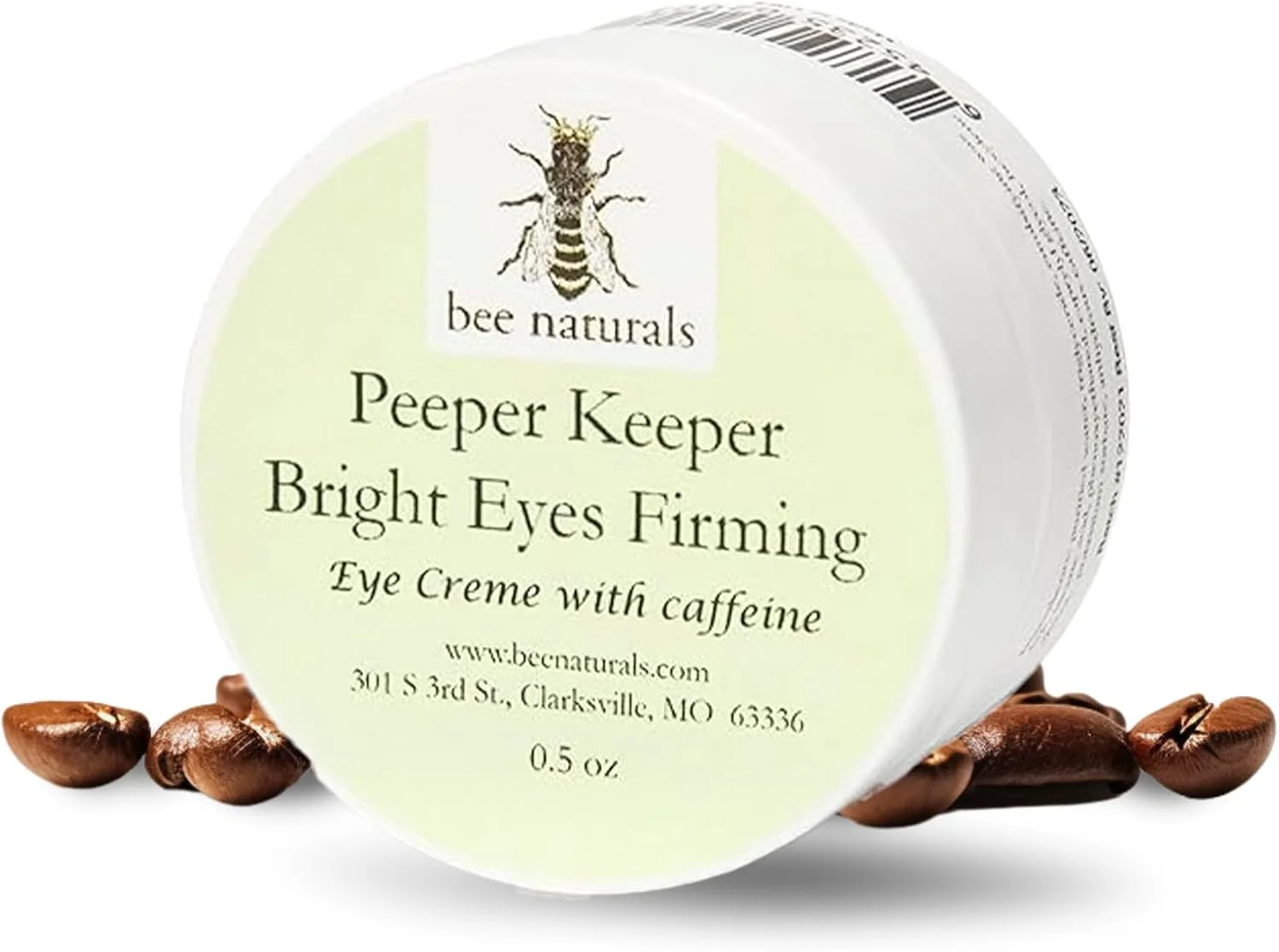 کرم سفت کننده و روشن کننده دور چشم Bee Naturals - غنی شده با کافئین برای کاهش پف زیر چشم - استفاده روزانه ملایم پس از پاکسازی