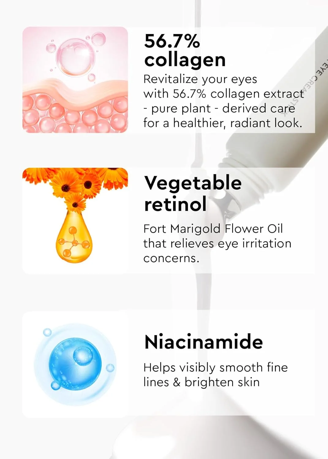 کرم دور چشم Bewants برای پف و سیاهی، استیک کرم دور چشم برای چروک