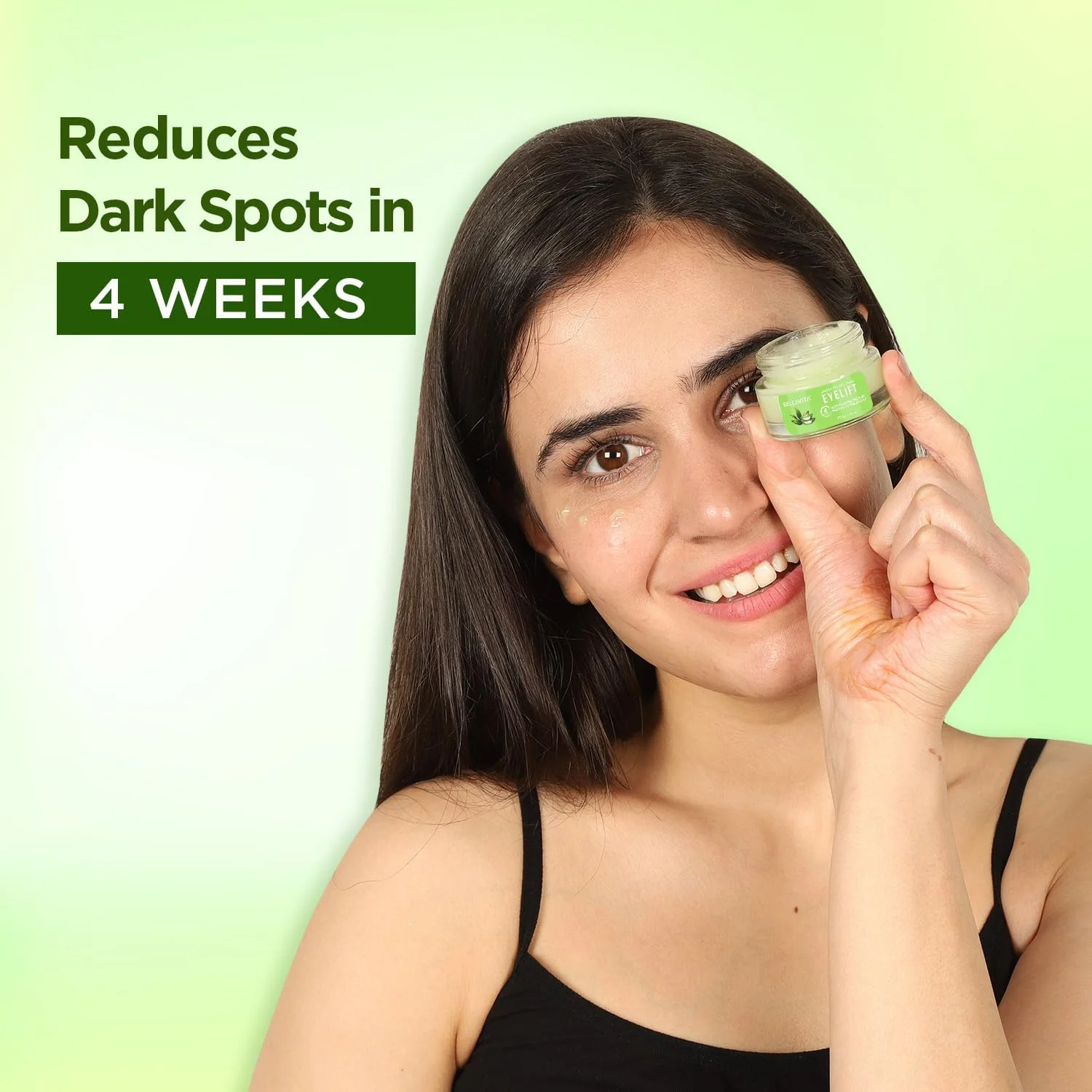 کرم ژل دور چشم Bella Vita Organic EyeLift برای سیاهی دور چشم، پف چشم، و خطوط ریز، مناسب برای خانم ها و آقایان، 20 گرم