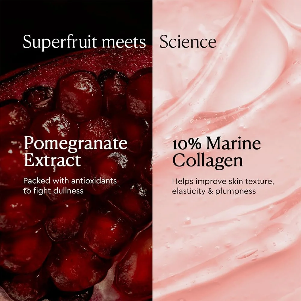 کرم دور چشم حجم دهنده انار و کلاژن The Face Shop | کرم دور چشم فوق سبک برای لیفت، سفت کردن و روشن کردن پوست دور چشم | کاهش تیرگی دور چشم | آبرسانی عمیق ناحیه زیر چشم، 50 میلی لیتر