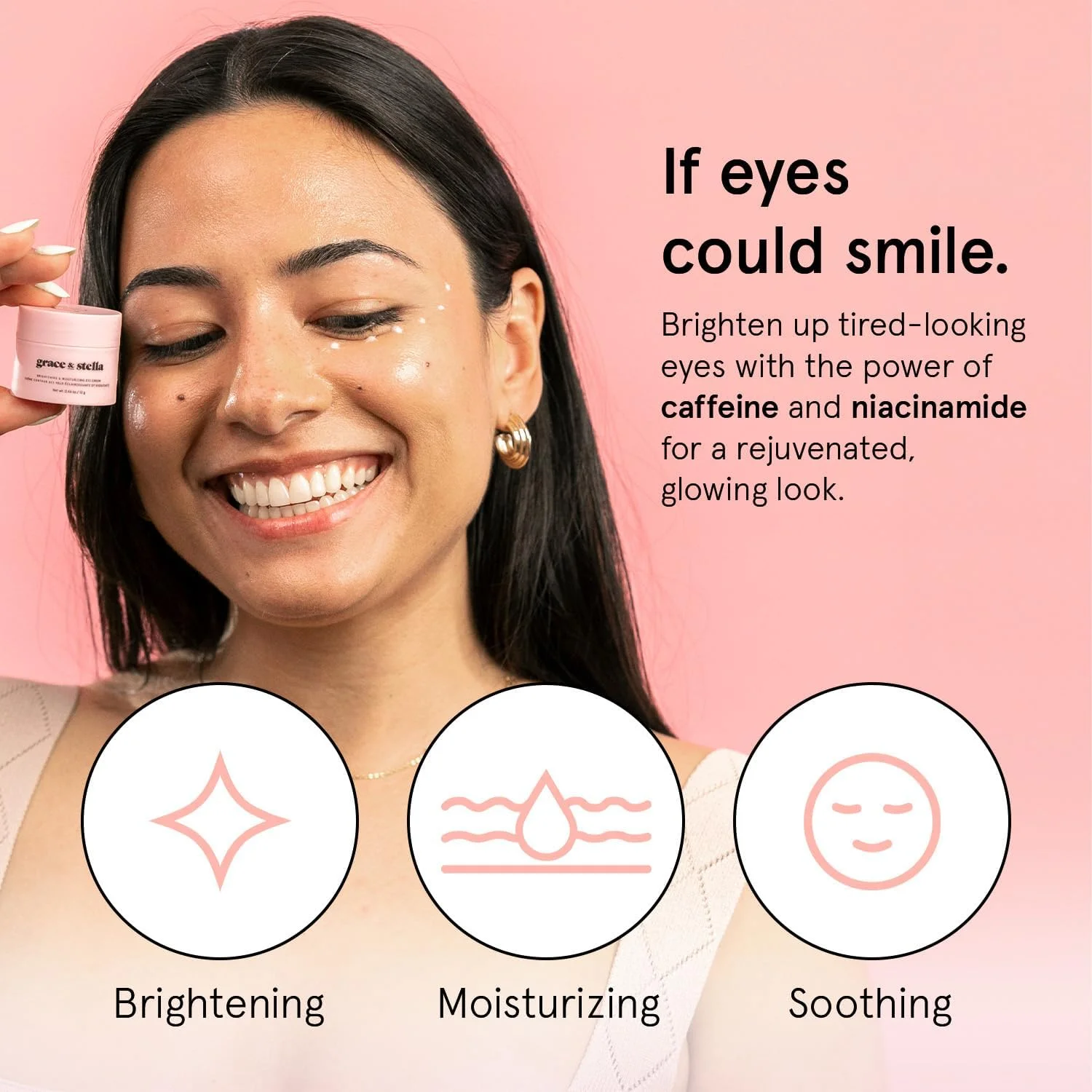 کرم دور چشم گریس اند استلا برای تیرگی دور چشم - کرم دور چشم حاوی کافئین ضد پیری برای چروک - برای روشن کنندگی زیر چشم، پف، چروک و کیسه های زیر چشم - ساخت آمریکا، وگان (13 گرم) کرم دور چشم گریس اند استلا برای تیرگی دور چشم - کرم دور چشم حاوی کافئین ضد پیری برای چروک - برای روشن کنندگی زیر چشم، پف، چروک و کیسه های زیر چشم - ساخت آمریکا، وگان (13 گرم)