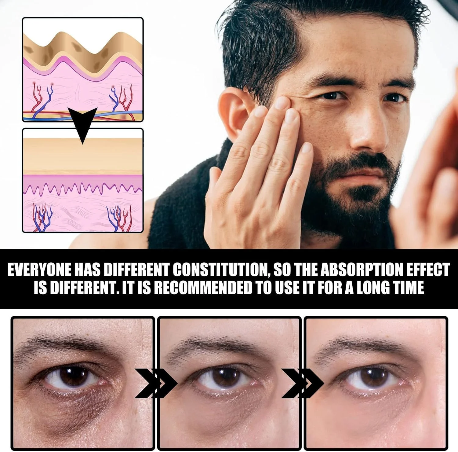 کرم دور چشم مردانه EELHOE، سفت کننده پوست دور چشم، کاهش چین و چروک، پف و سیاهی دور چشم، درمان دور چشم، رفع پف زیر چشم، صاف کننده عمیق چین و چروک (1 عدد) کرم دور چشم مردانه EELHOE، سفت کننده پوست دور چشم، کاهش چین و چروک، پف و سیاهی دور چشم، درمان دور چشم، رفع پف زیر چشم، صاف کننده عمیق چین و چروک (1 عدد)