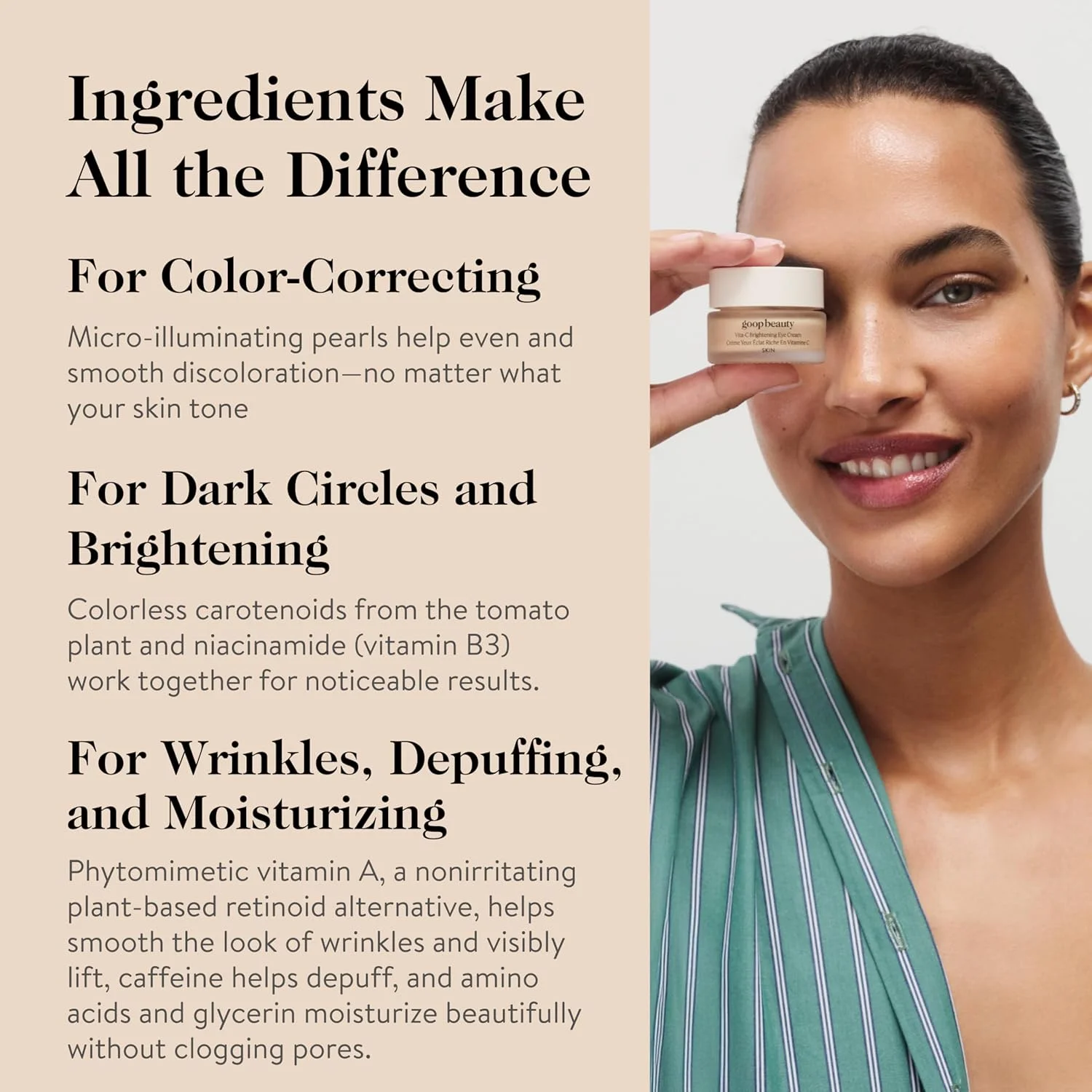 کرم دور چشم ویتامین C گوپ بیوتی | کرم اصلاح کننده رنگ برای تیرگی دور چشم | کمک به صاف کردن چین و چروک و کاهش پف زیر چشم | 15 میلی لیتر کرم دور چشم ویتامین C گوپ بیوتی | کرم اصلاح کننده رنگ برای تیرگی دور چشم | کمک به صاف کردن چین و چروک و کاهش پف زیر چشم | 15 میلی لیتر