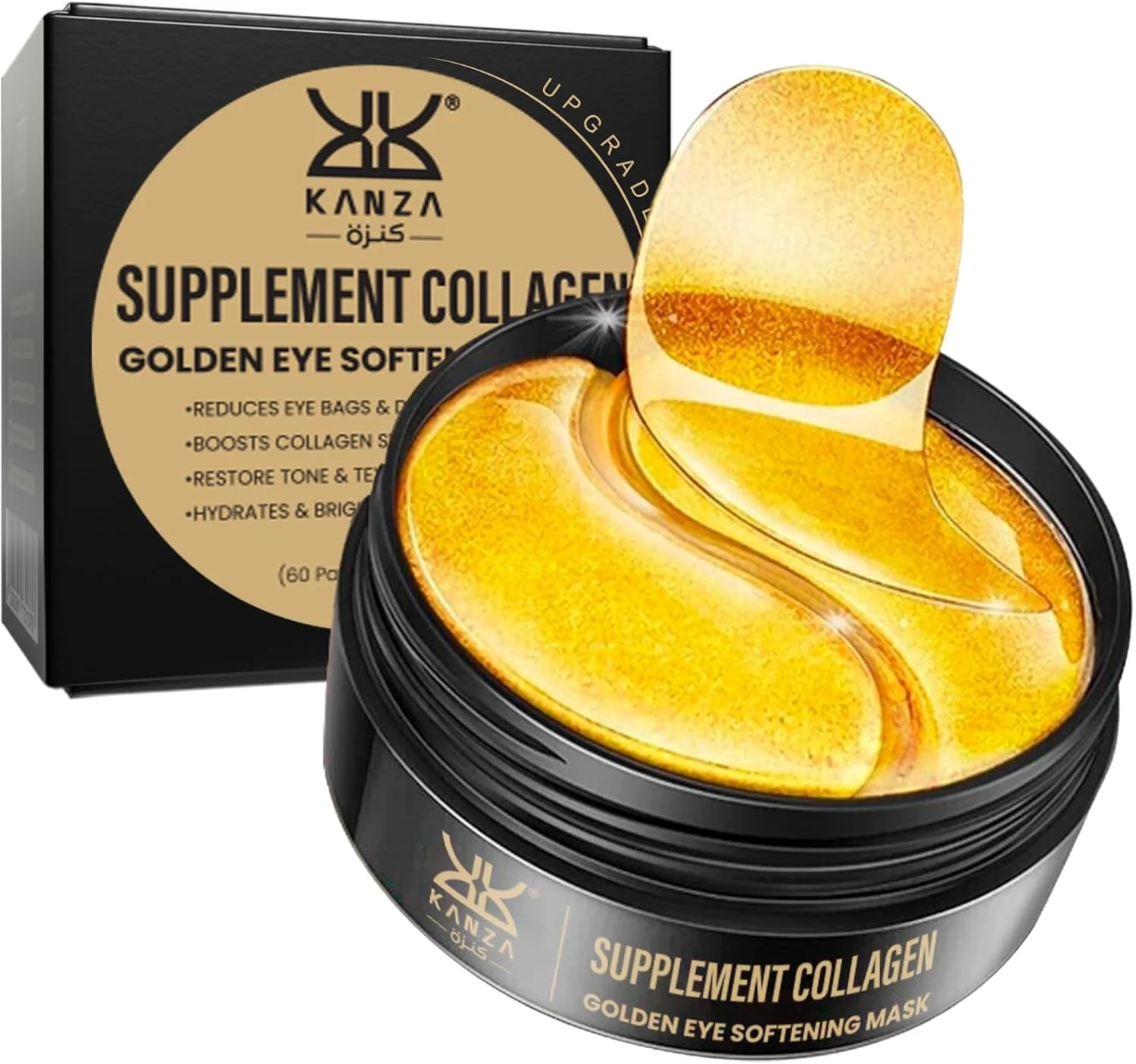 ماسک دور چشم کلاژن کانزا 60 عددی (30 جفت)، پچ زیر چشم برای پف و درمان ضد پیری، کاهش سیاهی دور چشم، پف، چین و چروک، پچ هیدروژل چشم، ست ماسک زیر چشم ماسک دور چشم کلاژن کانزا 60 عددی (30 جفت)، پچ زیر چشم برای پف و درمان ضد پیری، کاهش سیاهی دور چشم، پف، چین و چروک، پچ هیدروژل چشم، ست ماسک زیر چشم
