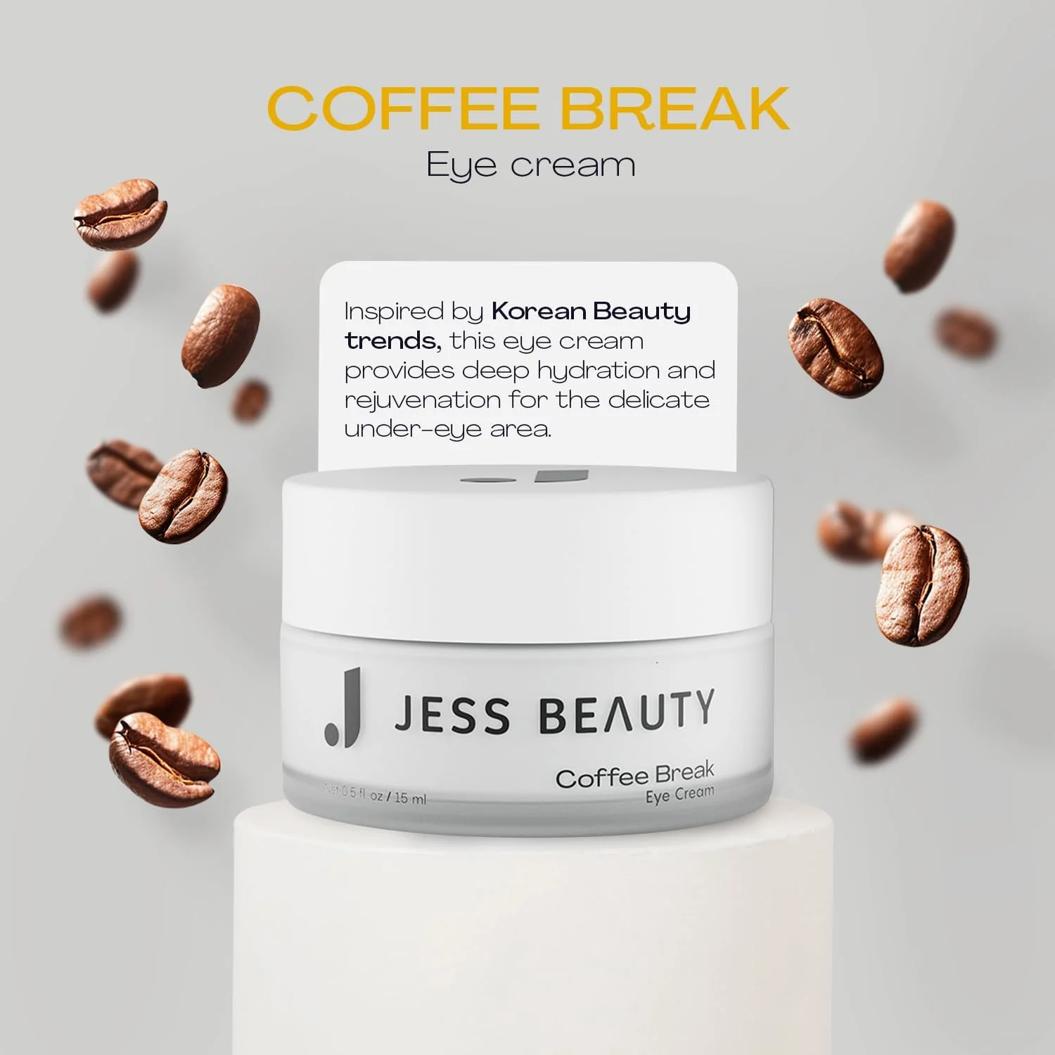 کرم دور چشم کافی بریک JESS BEAUTY حاوی 1% کافئین، اسکوالان و پانتنول | مراقبت از پوست و زیبایی - کانتور دور چشم 15 میلی لیتر کرم دور چشم کافی بریک JESS BEAUTY حاوی 1% کافئین، اسکوالان و پانتنول | مراقبت از پوست و زیبایی - کانتور دور چشم 15 میلی لیتر