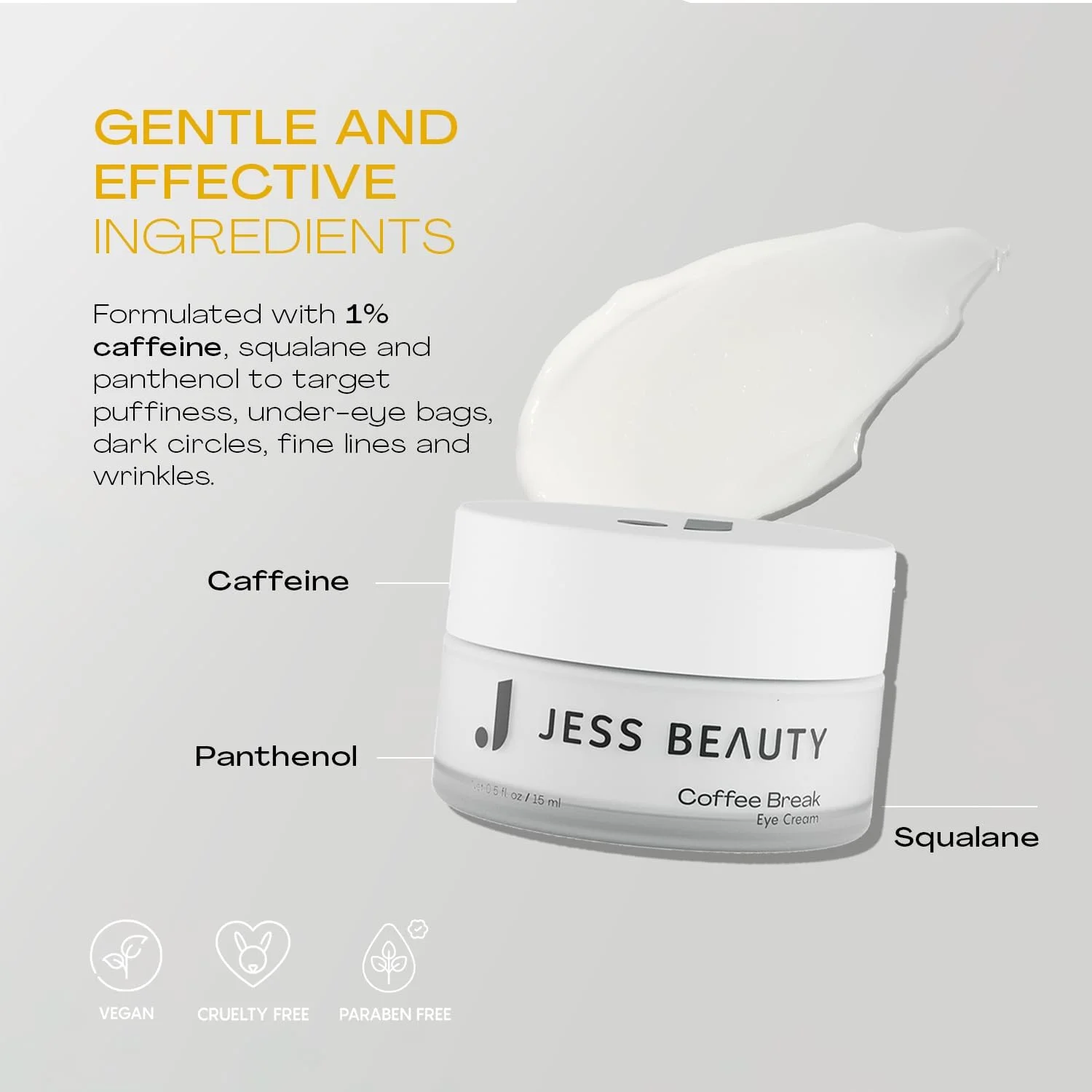 کرم دور چشم کافی بریک JESS BEAUTY حاوی 1% کافئین، اسکوالان و پانتنول | مراقبت از پوست و زیبایی - کانتور دور چشم 15 میلی لیتر کرم دور چشم کافی بریک JESS BEAUTY حاوی 1% کافئین، اسکوالان و پانتنول | مراقبت از پوست و زیبایی - کانتور دور چشم 15 میلی لیتر
