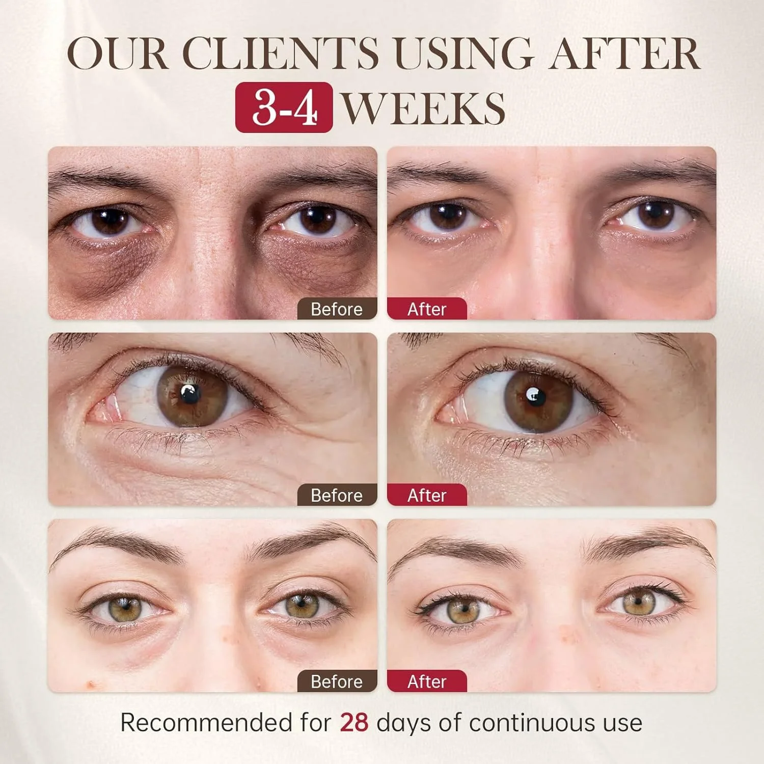 کرم دور چشم پیشرفته پپتید حلزون LBOYLOVE® برای سیاهی دور چشم، کاهش چین و چروک، خطوط ریز، مرطوب کننده و سفت کننده پوست حاوی موسین حلزون کرم دور چشم پیشرفته پپتید حلزون LBOYLOVE® برای سیاهی دور چشم، کاهش چین و چروک، خطوط ریز، مرطوب کننده و سفت کننده پوست حاوی موسین حلزون