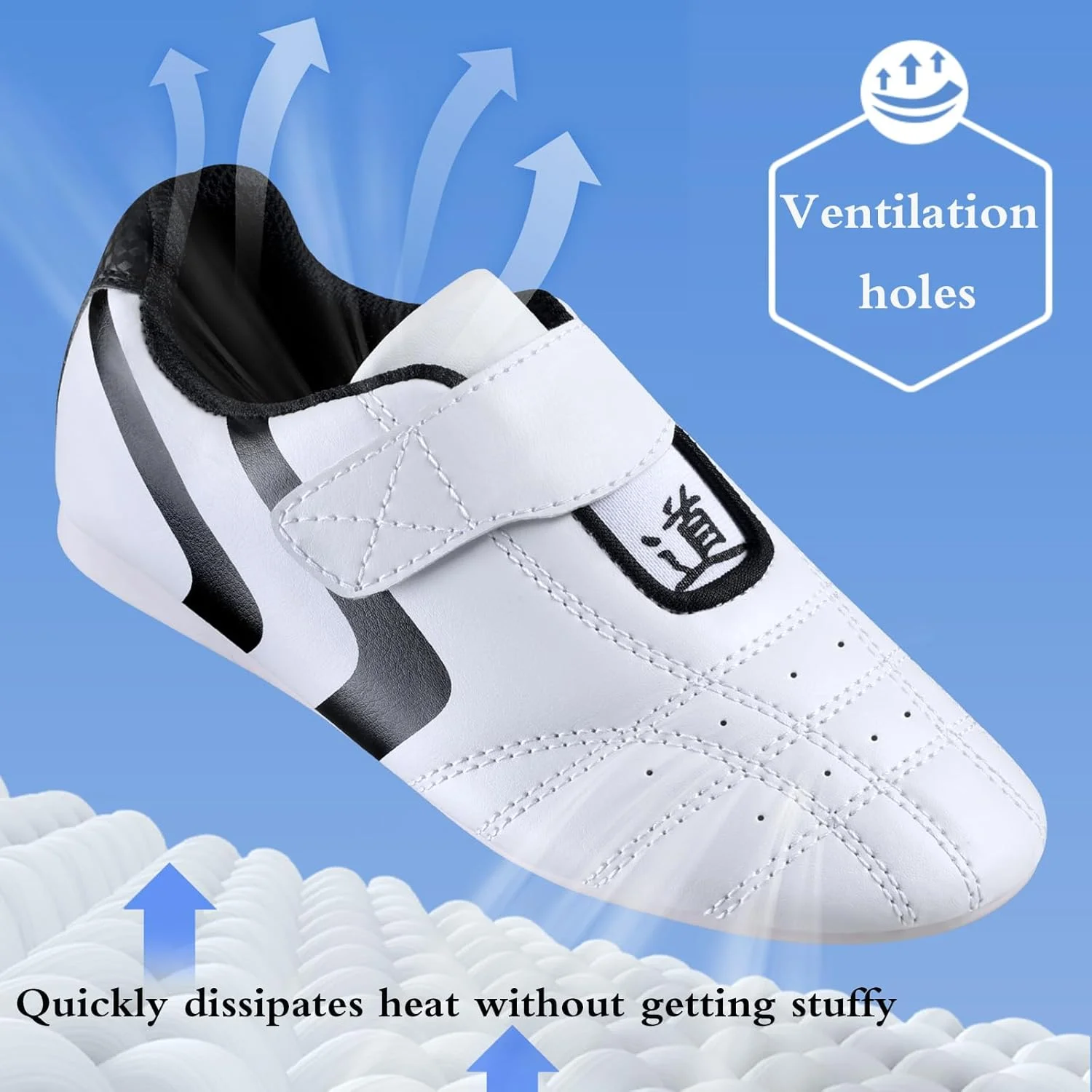 کفش تمرین هنرهای رزمی نوجوانان، کفش تمرین تکواندو کاراته، کفش هنرهای رزمی ضد لغزش، طیف گسترده ای از کاربردها، تنفس پذیر، مناسب برای بزرگسالان و کودکان کفش تمرین هنرهای رزمی نوجوانان، کفش تمرین تکواندو کاراته، کفش هنرهای رزمی ضد لغزش، طیف گسترده ای از کاربردها، تنفس پذیر، مناسب برای بزرگسالان و کودکان