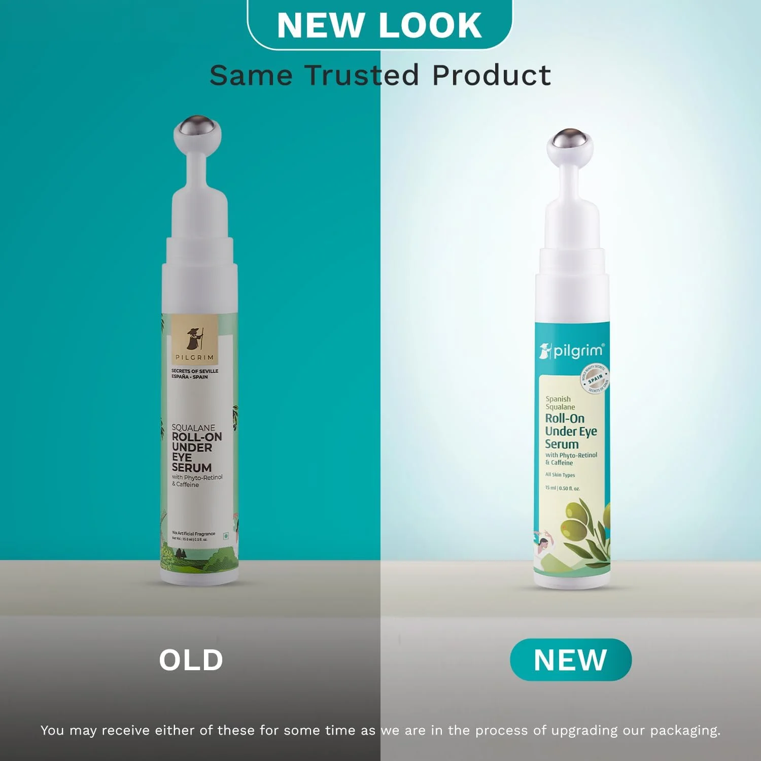 کرم دور چشم رولی حاوی اسکوالان (گیاهی) پیلگریم برای سیاهی دور چشم، مناسب خانم ها و آقایان، حاوی فیتو-رتینول و کافئین | کرم دور چشم برای چروک و پف زیر چشم | 15 میلی لیتر کرم دور چشم رولی حاوی اسکوالان (گیاهی) پیلگریم برای سیاهی دور چشم، مناسب خانم ها و آقایان، حاوی فیتو-رتینول و کافئین | کرم دور چشم برای چروک و پف زیر چشم | 15 میلی لیتر