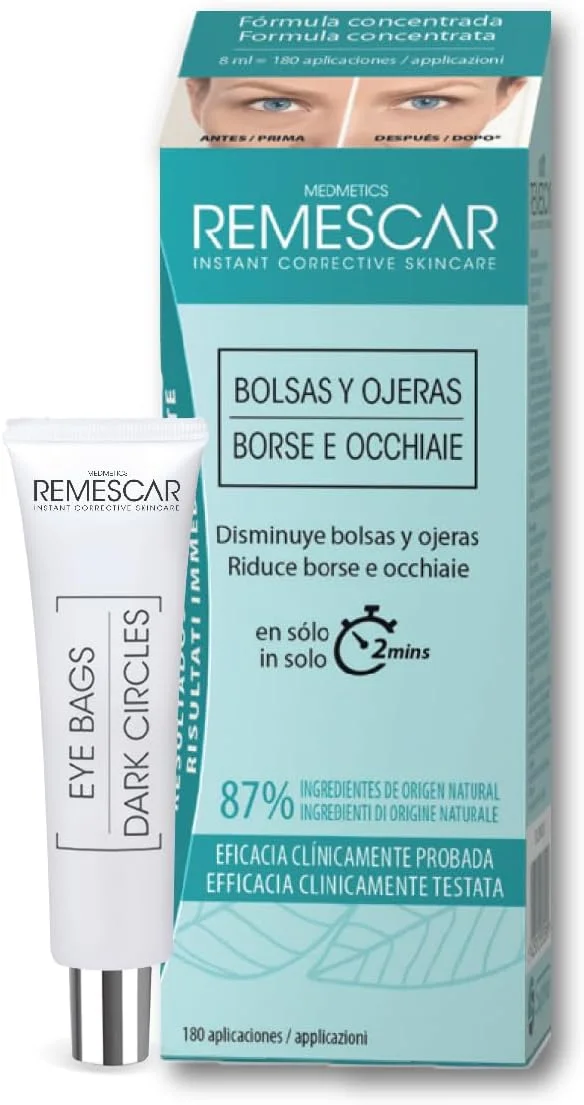 کرم رفع سیاهی و پف زیر چشم Remescar حجم 8 میلی لیتر کرم رفع سیاهی و پف زیر چشم Remescar حجم 8 میلی لیتر