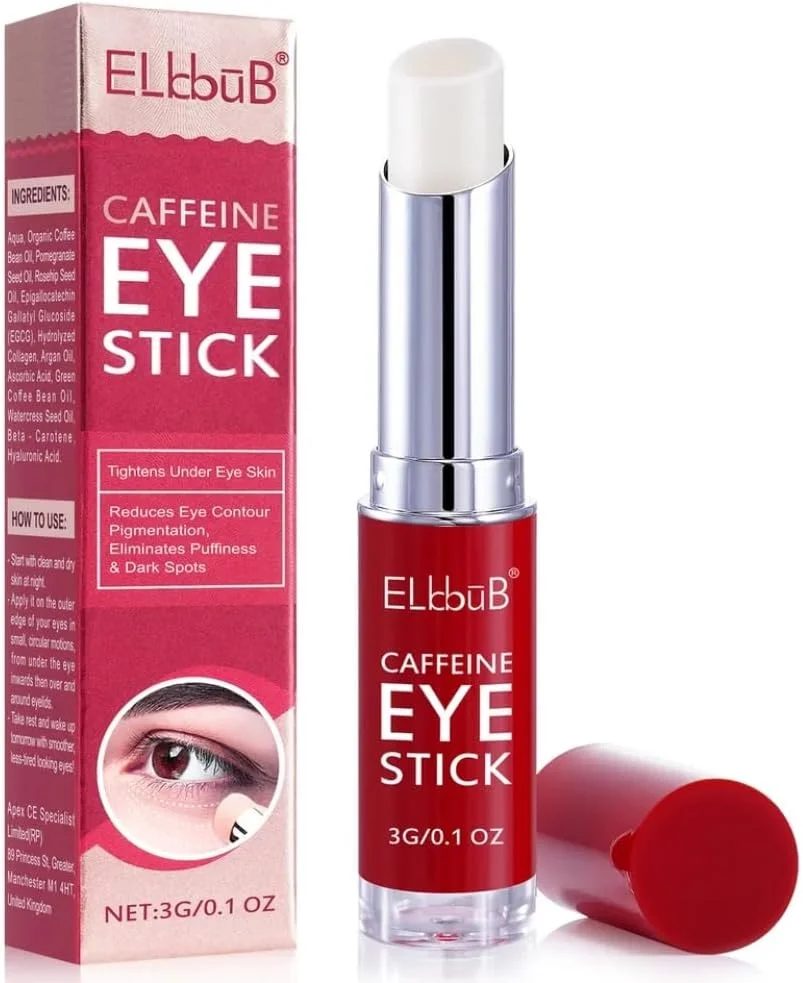 استیک دور چشم کافئین SWEI | کرم دور چشم کافئین با کلاژن، کافئین برای پف چشم، حلقه های تیره، کیسه های زیر چشم، کاهش خطوط ریز و چروک، افتادگی پوست | کرم دور چشم ضد پیری استیک دور چشم کافئین SWEI | کرم دور چشم کافئین با کلاژن، کافئین برای پف چشم، حلقه های تیره، کیسه های زیر چشم، کاهش خطوط ریز و چروک، افتادگی پوست | کرم دور چشم ضد پیری